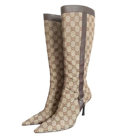 gucci black boots with jewels|gucci monogram boots price.